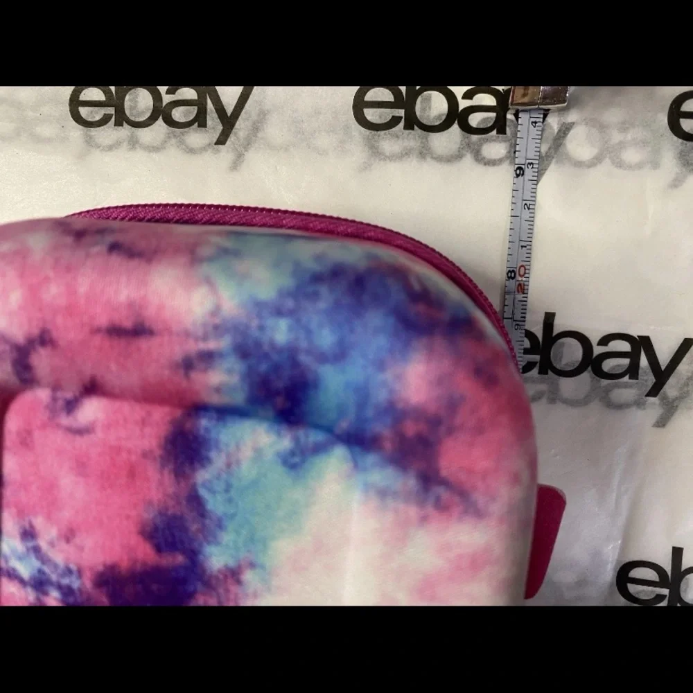 ZIPIT Colorz Pencil Storage Box Tiedye Pink Blue Hard She’ll Case NWT